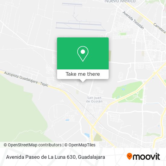 Avenida Paseo de La Luna 630 map