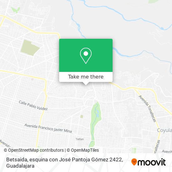 Mapa de Betsaida, esquina con José Pantoja Gómez 2422