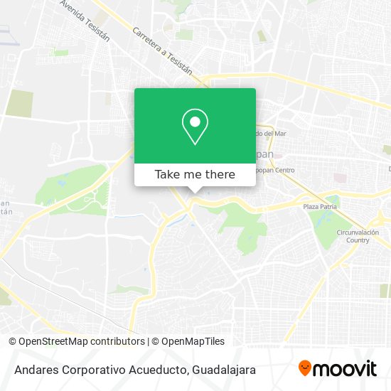 Andares Corporativo Acueducto map