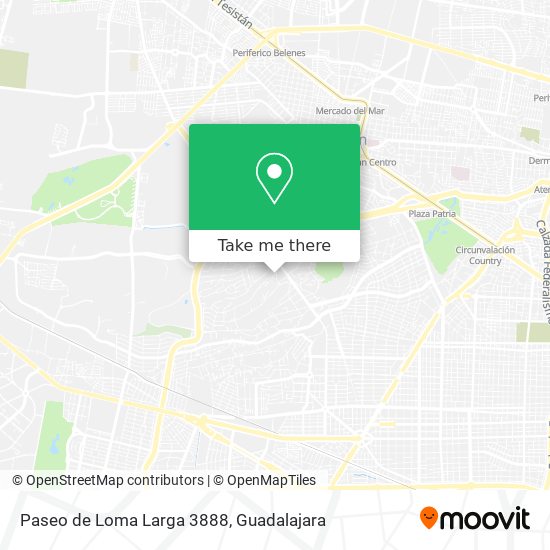 Paseo de Loma Larga 3888 map