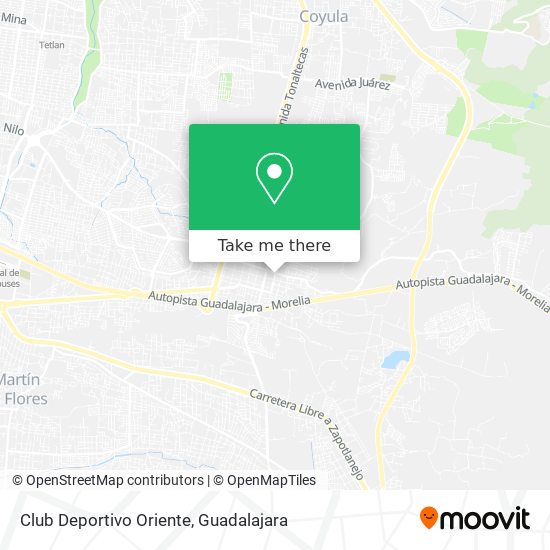 Mapa de Club Deportivo Oriente