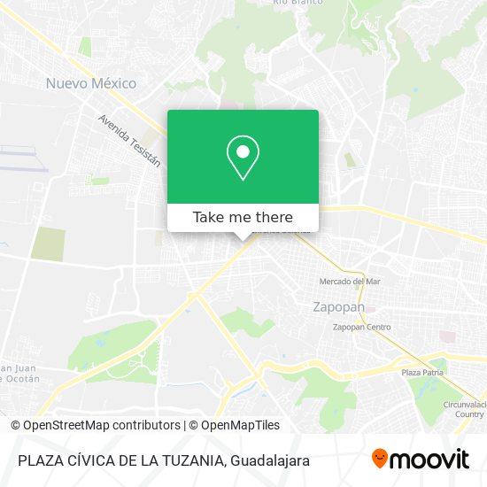 Mapa de PLAZA CÍVICA DE LA TUZANIA