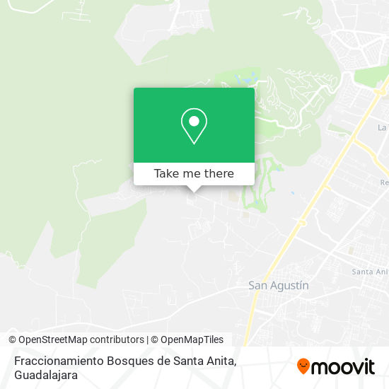 Mapa de Fraccionamiento Bosques de Santa Anita