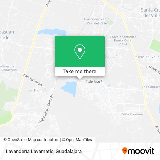 Lavandería Lavamatic map