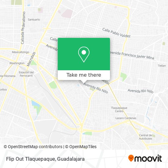 Flip Out Tlaquepaque map