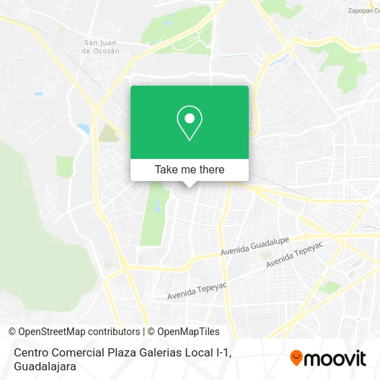 Centro Comercial Plaza Galerias Local I-1 map