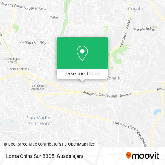 Mapa de Loma China Sur 8305