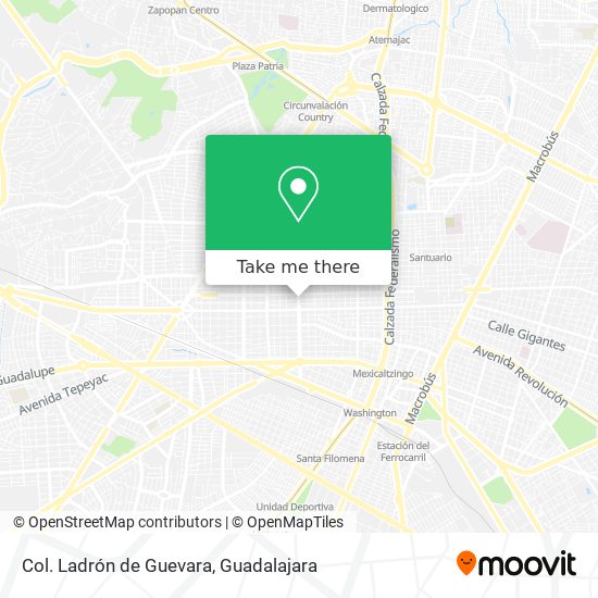 Col. Ladrón de Guevara map