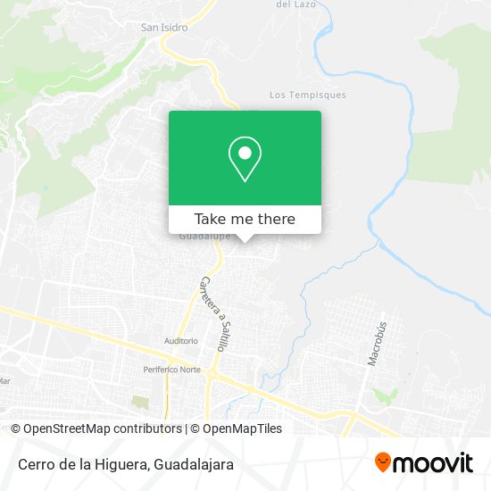 Cerro de la Higuera map