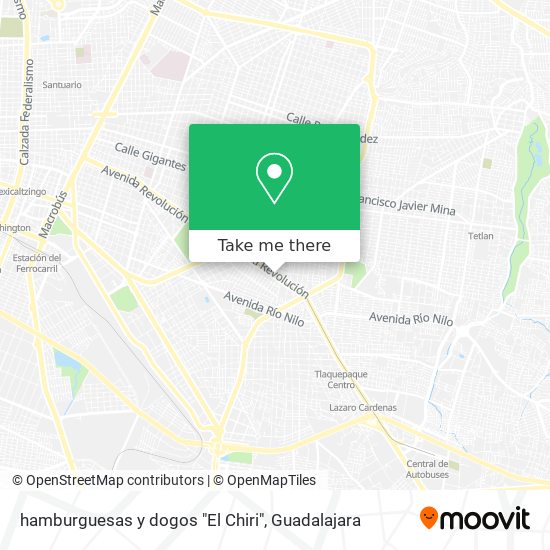 hamburguesas y dogos "El Chiri" map