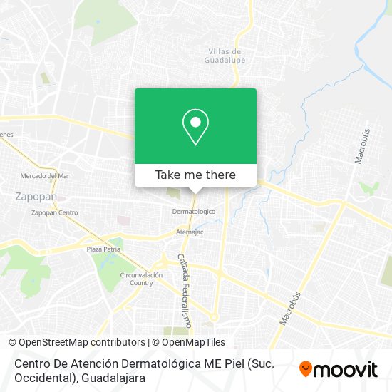 Centro De Atención Dermatológica ME Piel (Suc. Occidental) map