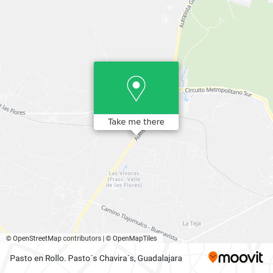 Pasto en Rollo. Pasto´s Chavira´s map