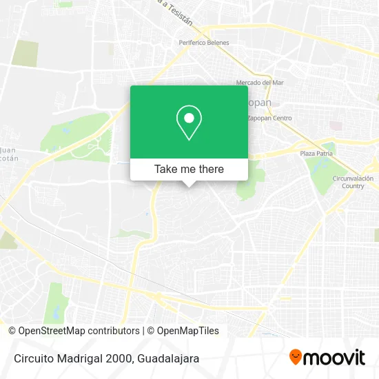 Mapa de Circuito Madrigal 2000