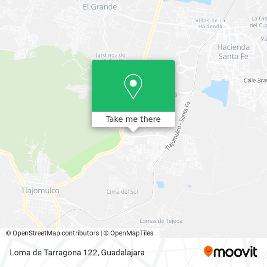 Loma de Tarragona 122 map