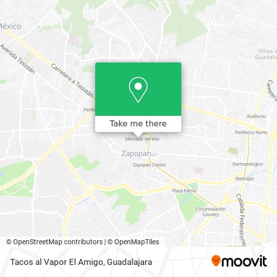 Tacos al Vapor El Amigo map
