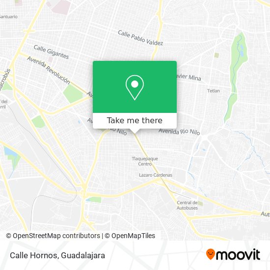 Mapa de Calle Hornos