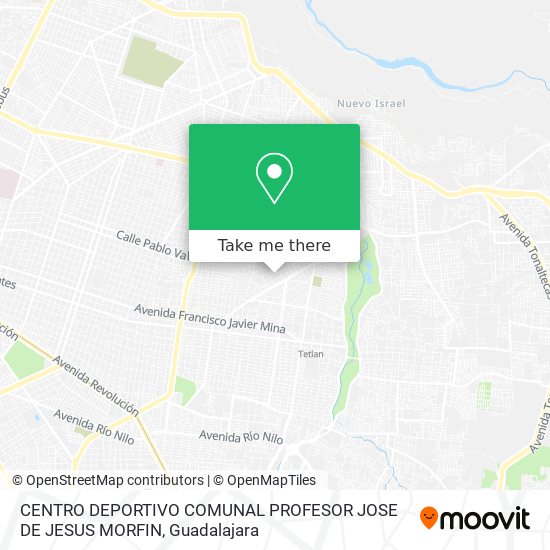 CENTRO DEPORTIVO COMUNAL PROFESOR JOSE DE JESUS MORFIN map