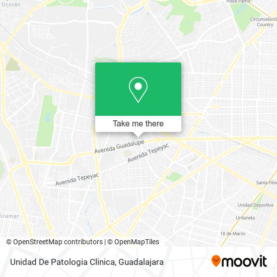 Unidad De Patologia Clinica map