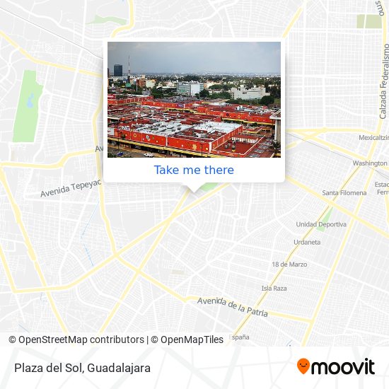 How to get to Plaza del Sol in Guadalajara by Bus or Train