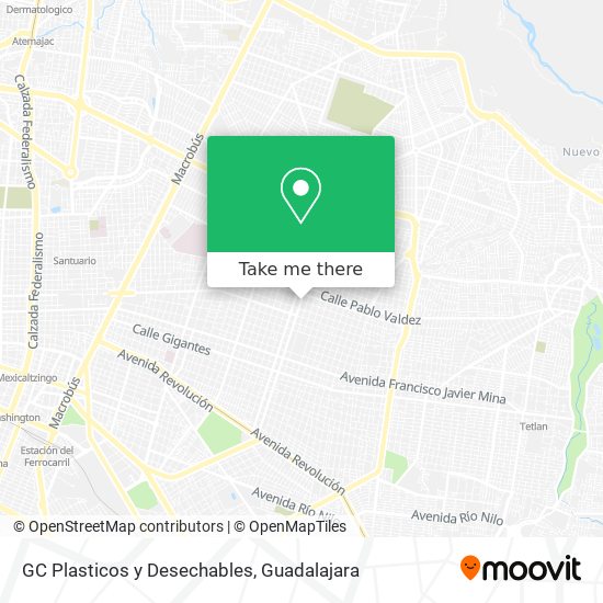 GC Plasticos y Desechables map