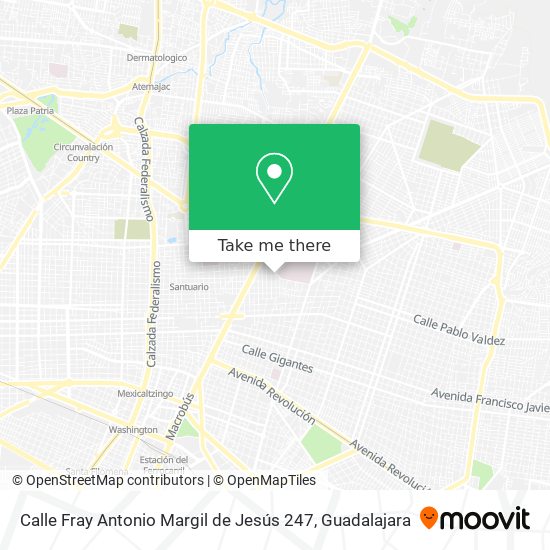 Calle Fray Antonio Margil de Jesús 247 map
