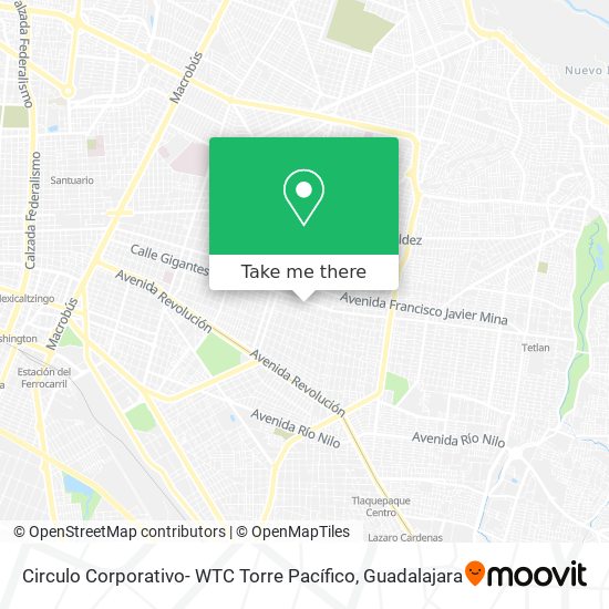 Circulo Corporativo- WTC Torre Pacífico map