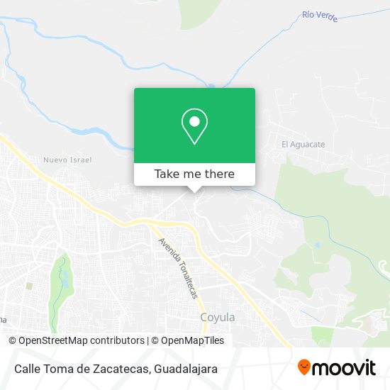 Calle Toma de Zacatecas map