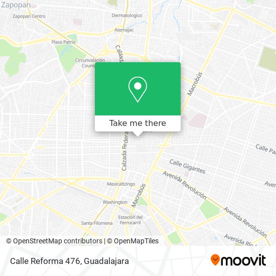 Mapa de Calle Reforma 476