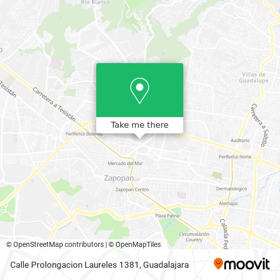 Calle Prolongacion Laureles 1381 map