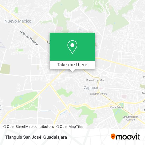 Tianguis San José map