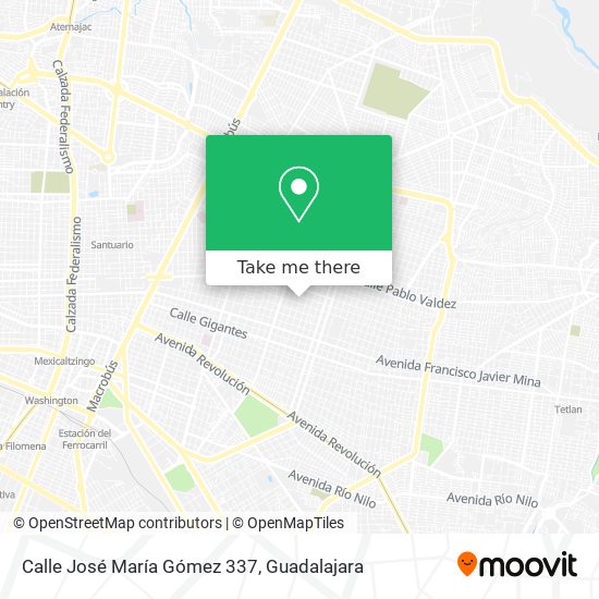 Calle José María Gómez 337 map