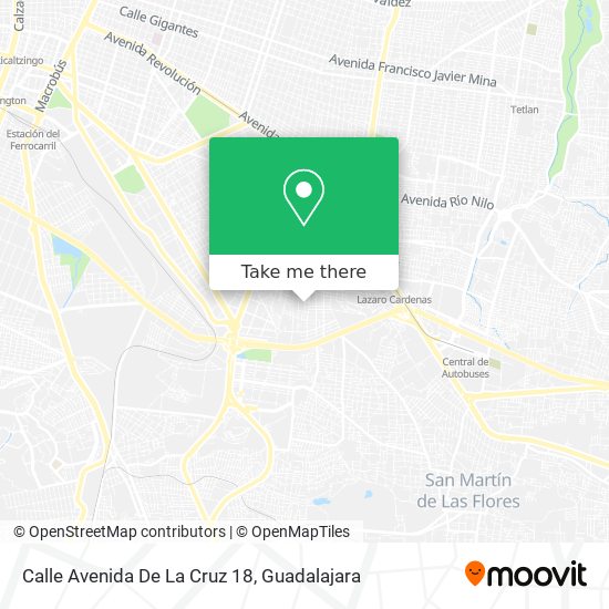 Mapa de Calle Avenida De La Cruz 18