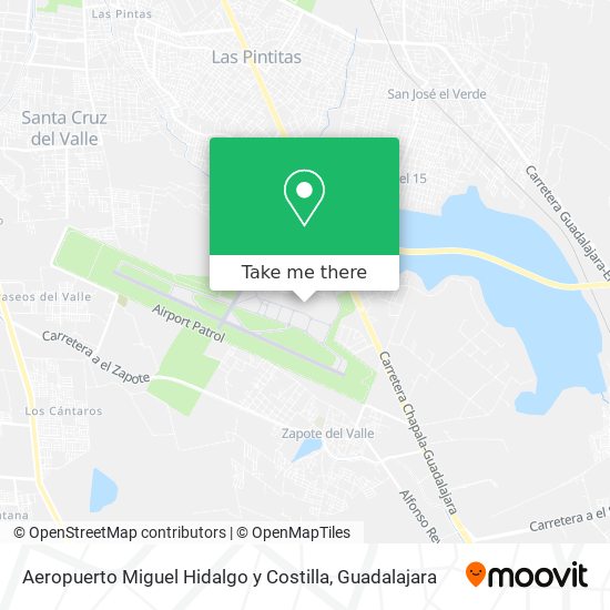 Aeropuerto Miguel Hidalgo y Costilla map