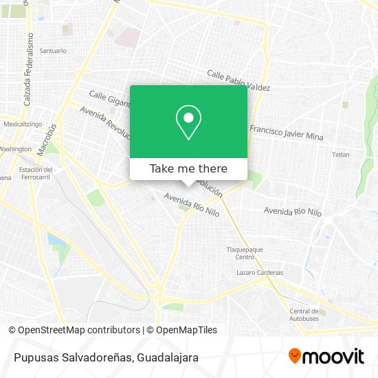 Pupusas Salvadoreñas map