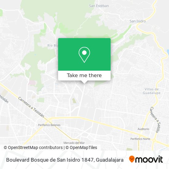 Mapa de Boulevard Bosque de San Isidro 1847