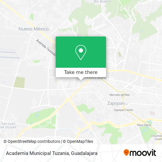 Academia Municipal Tuzania map