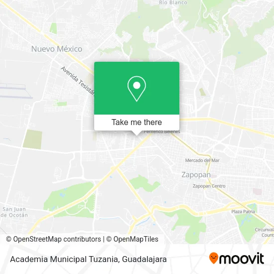 Academia Municipal Tuzania map