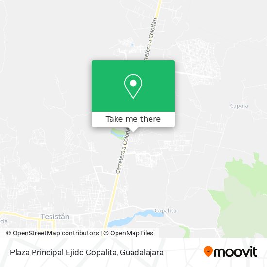 Plaza Principal Ejido Copalita map