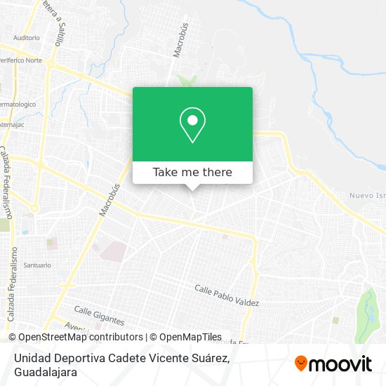 Unidad Deportiva Cadete Vicente Suárez map