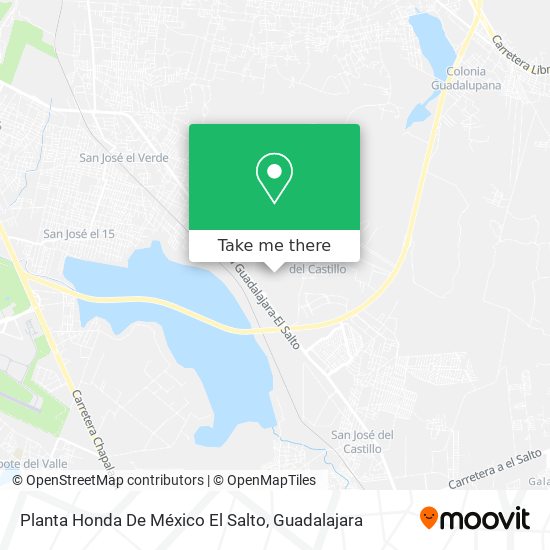 Mapa de Planta Honda De México El Salto