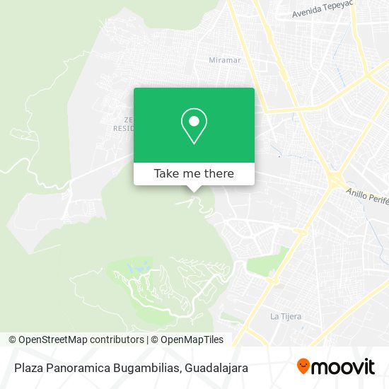 How to get to Plaza Panoramica Bugambilias in Zapopan by Bus?