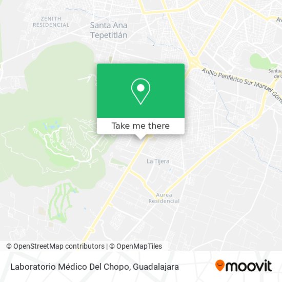 Laboratorio Médico Del Chopo map