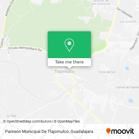 Mapa de Panteón Municipal De Tlajomulco
