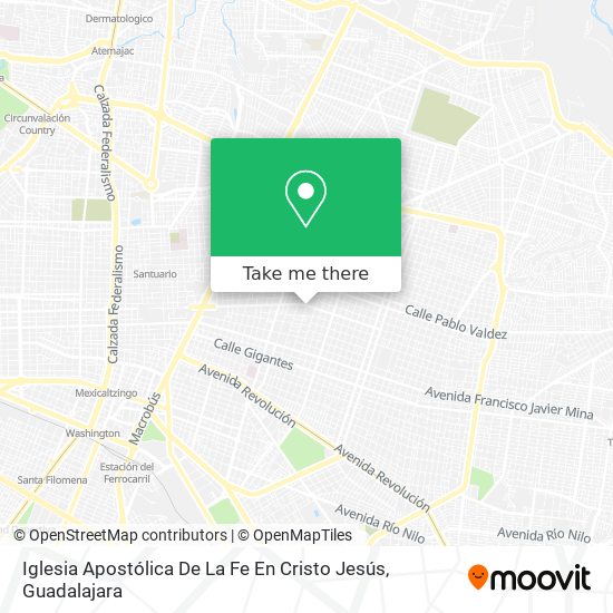 Iglesia Apostólica De La Fe En Cristo Jesús map