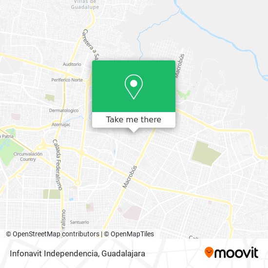 Mapa de Infonavit Independencia
