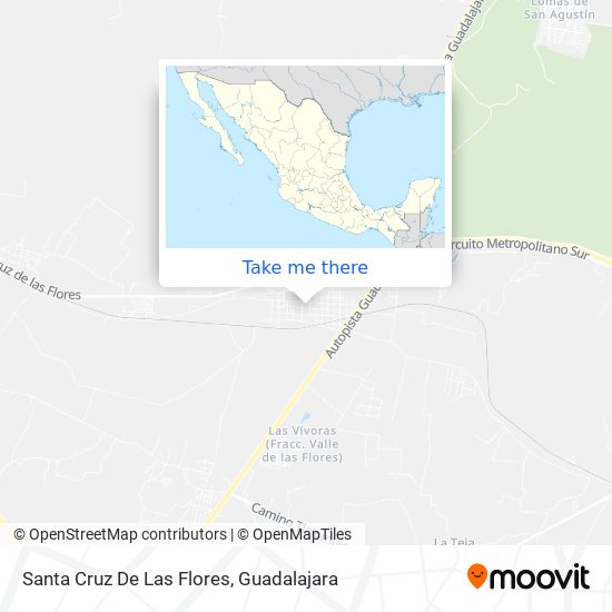 How to get to Santa Cruz De Las Flores in Tlajomulco De Zúñiga by Bus?
