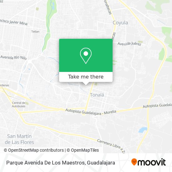 Mapa de Parque Avenida De Los Maestros