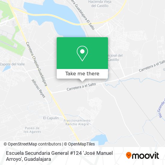 Escuela Secundaria General #124 'José Manuel Arroyo' map