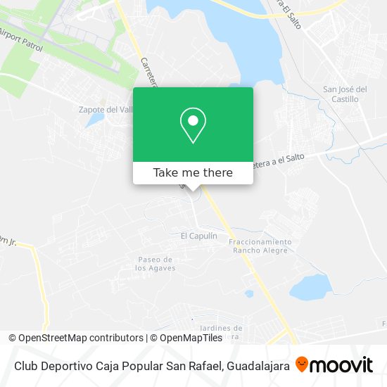 Club Deportivo Caja Popular San Rafael map