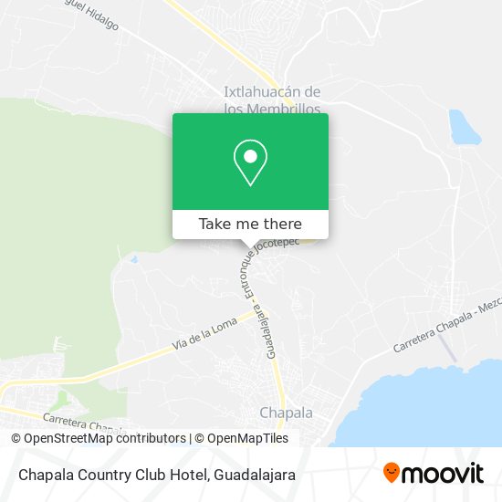 How to get to Chapala Country Club Hotel in Ixtlahuacán de los Membrillos  by Bus?